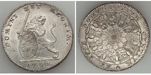 3 Florin Países Bajos Austríacos (1713-1795) Plata 