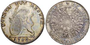 3 Florin Austrian Netherlands (1713-1795) Silver 