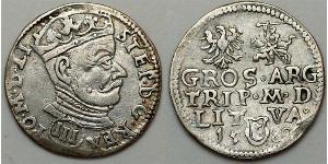 3 Grosh Confederazione Polacco-Lituana (1569-1795) Argento Stefan Batory (1533 - 1586)