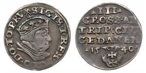 3 Grosh Polonia Plata Sigismund I the Old