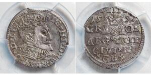 3 Grosh Polen Silber Sigismund III