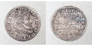 3 Grosh 波兰 銀 Sigismund III of Poland