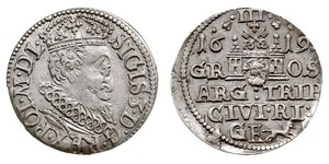 3 Grosh 波兰 銀 Sigismund III of Poland