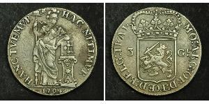 3 Gulden Provinces-Unies (1581 - 1795) Argent 