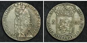 3 Gulden 荷蘭共和國 (1581 - 1795) 銀 