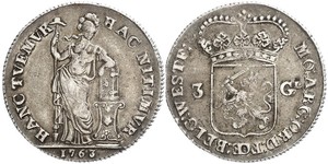 3 Gulden 荷蘭共和國 (1581 - 1795) 銀 