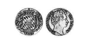 3 Kreuzer Royaume de Bavière (1806 - 1918) Argent Louis Ier de Bavière(1786 – 1868)