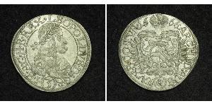 3 Kreuzer Ååstenrik Argent Léopold Ier de Habsbourg(1640-1705)