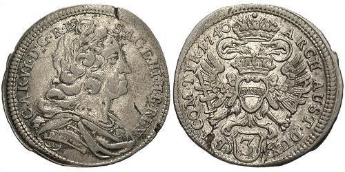 3 Kreuzer Ååstenrik Argent 