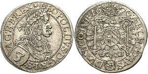 3 Kreuzer Austria Argento 