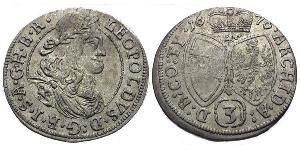 3 Kreuzer Austria Argento 