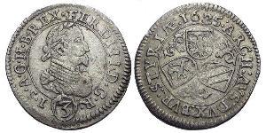 3 Kreuzer Austria Argento 