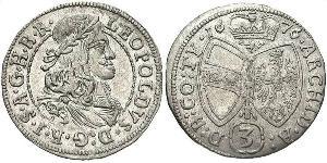 3 Kreuzer Austria Argento 