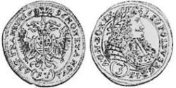 3 Kreuzer Principato di Transilvania (1571-1711) Argento 