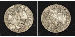 3 Kreuzer Sacro Romano Impero (962-1806) Argento Leopoldo I d