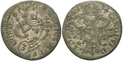 3 Kreuzer Svizzera Argento 