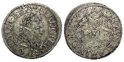 3 Kreuzer Austria Plata 