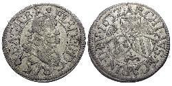 3 Kreuzer Austria Plata 