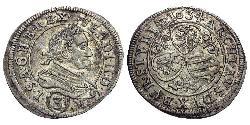 3 Kreuzer Austria Plata 