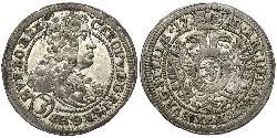 3 Kreuzer Österreich Silber 
