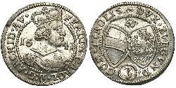 3 Kreuzer Österreich Silber Ferdinand Karl (Österreich-Tirol)
