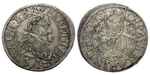 3 Kreuzer Österreich Silber 