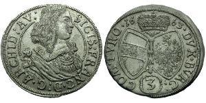 3 Kreuzer Austria  Silver 