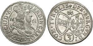 3 Kreuzer Austria  Silver 
