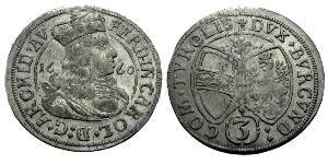 3 Kreuzer Austria  Silver 