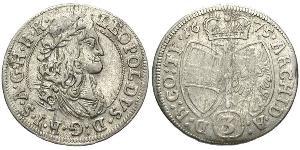 3 Kreuzer Austria  Silver 