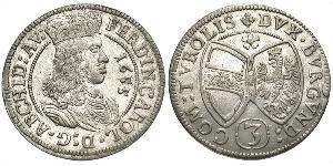 3 Kreuzer Austria  Silver 