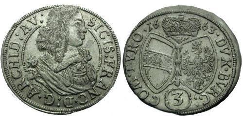 3 Kreuzer Austria  Silver 