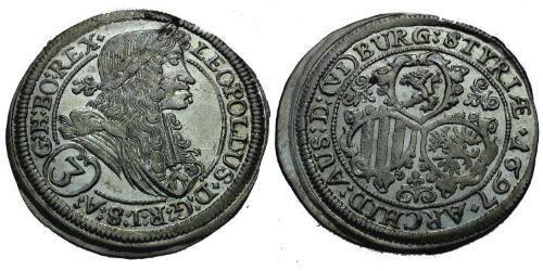 3 Kreuzer Austria  Silver 
