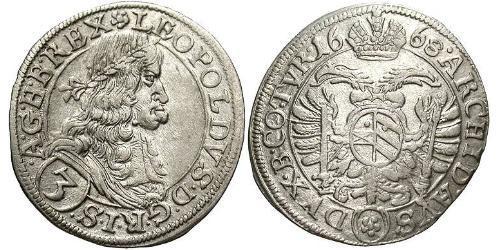 3 Kreuzer Austria  Silver 
