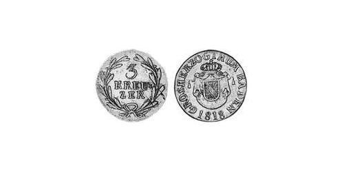 3 Kreuzer Grand Duchy of Baden (1806-1918) Silver 