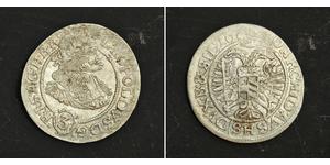3 Kreuzer Holy Roman Empire (962-1806) Silver Leopold I, Holy Roman Emperor (1640-1705)