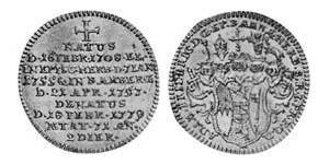 3 Kreuzer Obispado Principesco de Bamberg (1245–1802) Vellón Plata 
