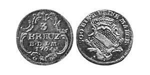 3 Kreuzer null Vellón Plata 