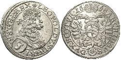 3 Крейцер Австрія Срібло Леопольд I Габсбург(1640-1705)
