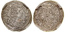 3 Kreuzer Electorate of Bavaria (1623 - 1806) 銀 Maximilian II Emanuel, Elector of Bavaria
