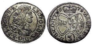 3 Kreuzer 奥地利历史 (1156 - 1806) 銀 