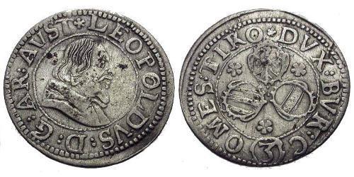 3 Kreuzer 奥地利历史 (1156 - 1806) 銀 