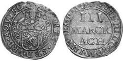 3 Marck null Срібло Ferdinand III, Holy Roman Emperor (1608-1657)