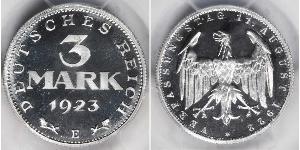 3 Mark République de Weimar (1918-1933) Aluminium 
