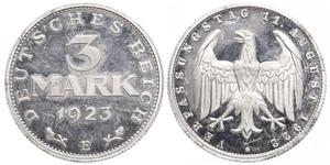 3 Mark République de Weimar (1918-1933) Aluminium 