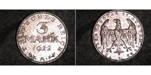 3 Mark Weimarer Republik (1918-1933) Aluminium 