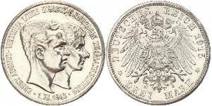 3 Mark Duché de Brunswick (1815 - 1918) Argent Ernest-Auguste III de Hanovre (1887 - 1953)