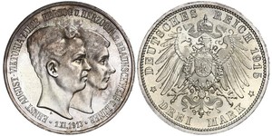 3 Mark Duché de Brunswick (1815 - 1918) Argent Ernest-Auguste III de Hanovre (1887 - 1953)