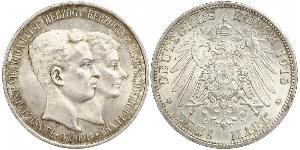 3 Mark Duché de Brunswick (1815 - 1918) Argent Ernest-Auguste III de Hanovre (1887 - 1953)