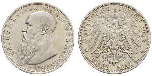 3 Mark Duché de Saxe-Meiningen (1680 - 1918) Argent Georges II de Saxe-Meiningen-Hildburghausen